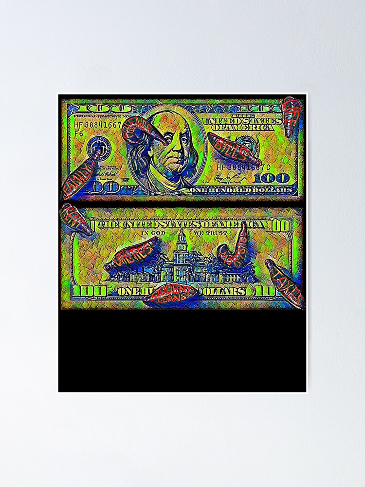"Money Brings Leeches Parasitic Family & Friends Paying Bills " Poster