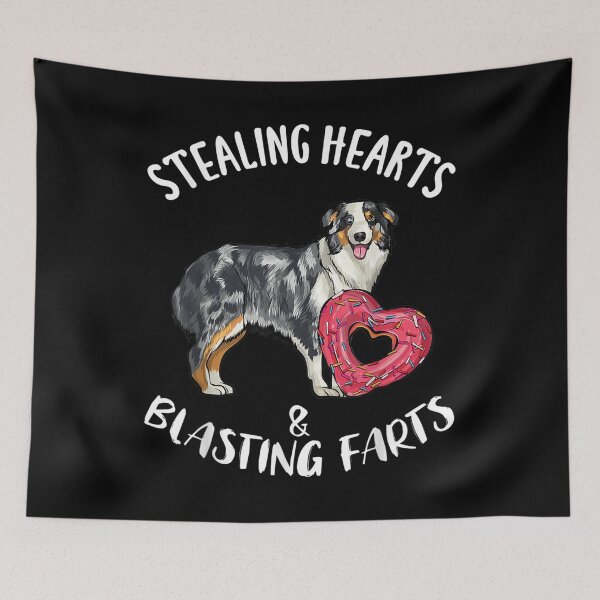 Item preview,  Stealing Hearts Blasting Farts Australian Shepherd Valentine designed and sold by paudels.