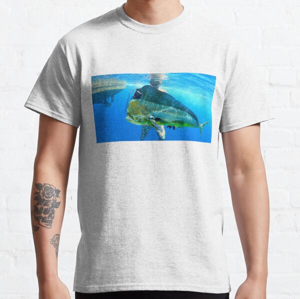 Personalized Mens T-shirt Dolphin Tropical Fish Design, Fishing