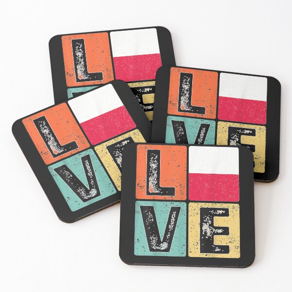 Item preview, Vintage Retro I Love Poland Flag For Polish Pride Gift  designed and sold by bar0zysbertha.