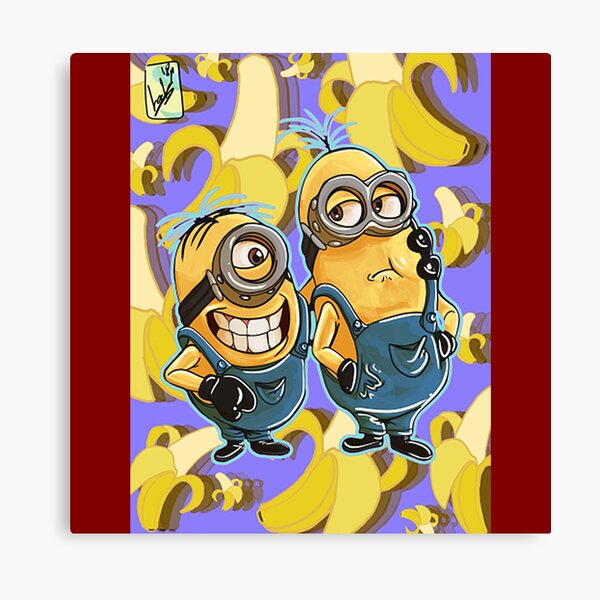 MINIONS DESPICABLE ME FUNNY RULES WALL ART CANVAS PICTURE PRINT VARIOUS SIZES 