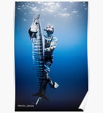Speerfischen Wahoo Poster