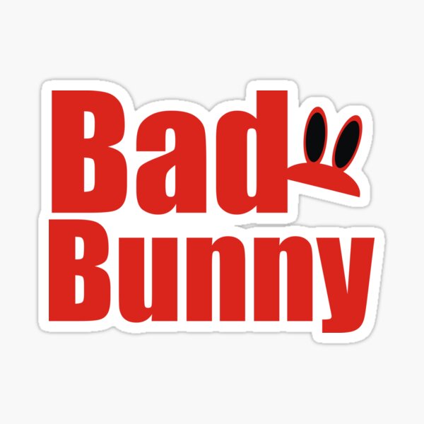 Bad Bunny Rabbit Shirt Sticker For Sale By Rich Clothing Redbubble 