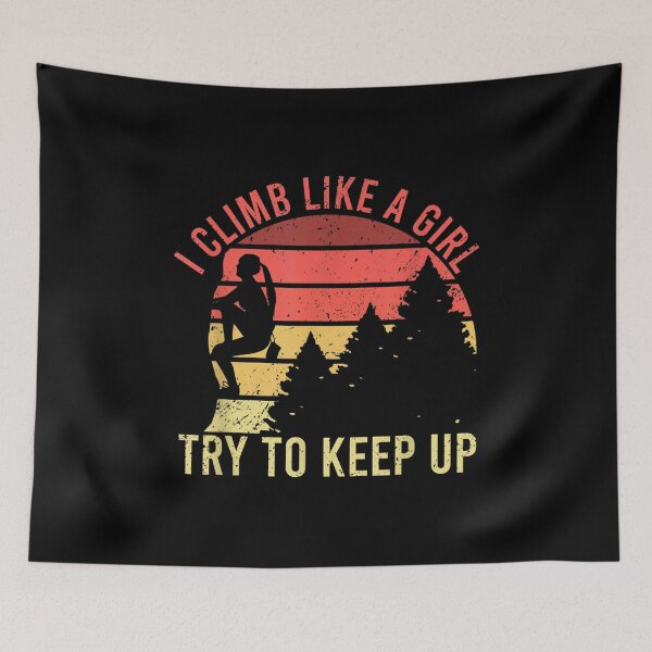 Item preview,  Climb Like Girl Rock Climbing Gear Kids Vintage designed and sold by paudels.