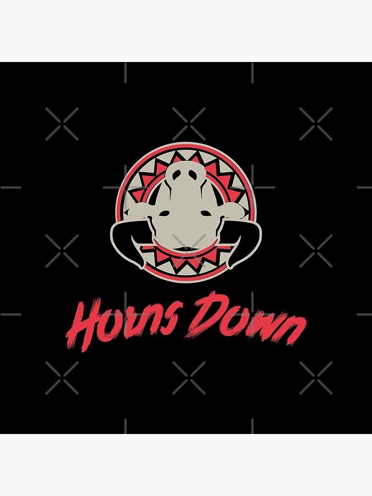 "Horns Down" Poster by NBGraphicsja Redbubble
