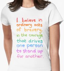 Camiseta entallada Actos ordinarios de valentía - Cita divergente
