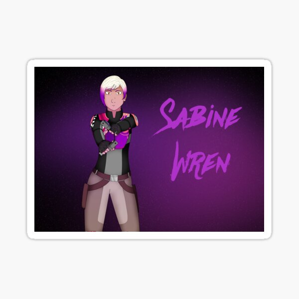 Vista previa del artículo con la obra «Sabine Wren», diseñado y vendido por RainyMeadows.