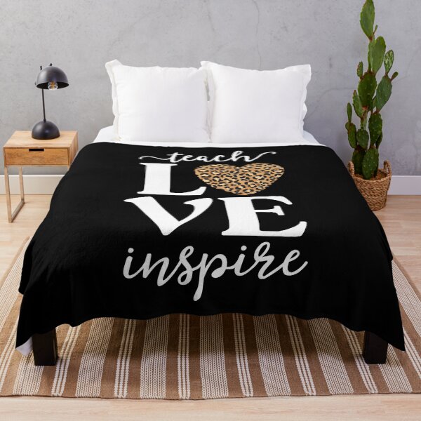 Artikelvorschau, Love Leopard Print Teacher Cheetah School Inspire Teach entworfen und verkauft von 14thFloor.