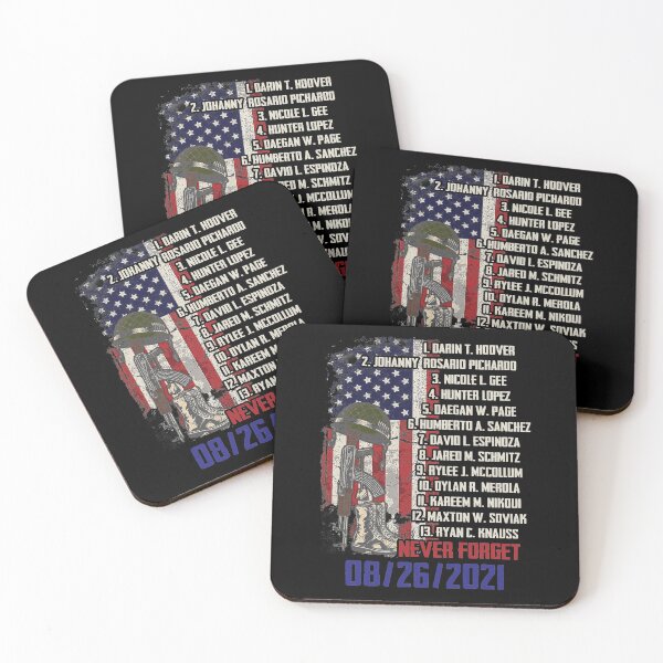 Item preview, Never Forget Of Fallen Soldiers 13 Heroes Name 08 26 2021 Shirt designed and sold by georgiab491mic.