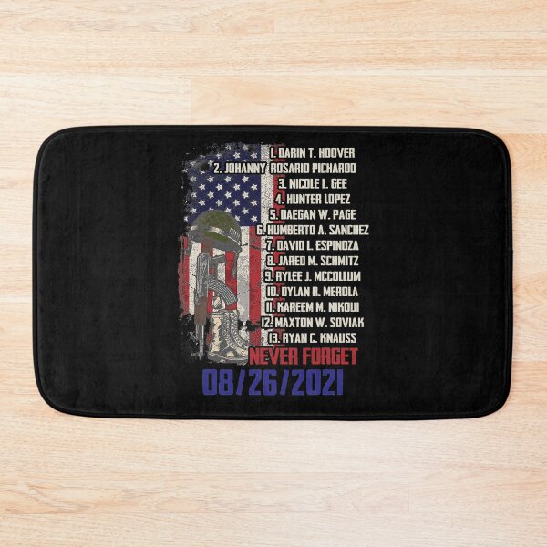 Item preview, Never Forget Of Fallen Soldiers 13 Heroes Name 08 26 2021 Shirt designed and sold by georgiab491mic.