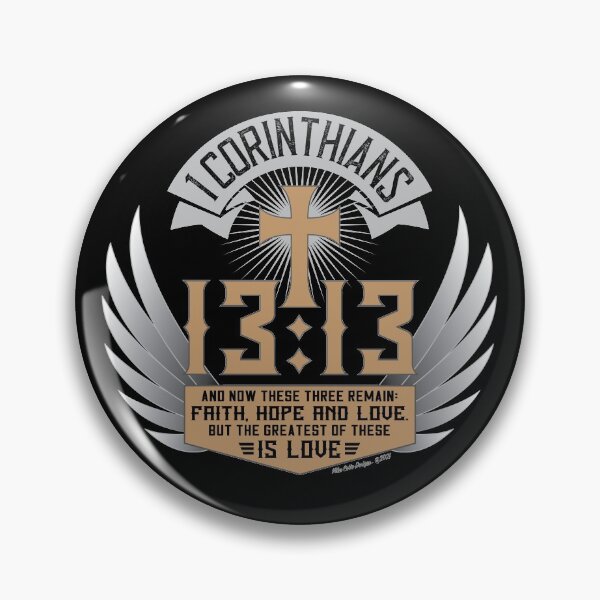 Item preview, 1 Corinthians 13:13 Biker Style Winged designed and sold by Michael Cotto.