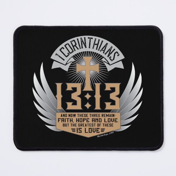 Item preview, 1 Corinthians 13:13 Biker Style Winged designed and sold by Michael Cotto.
