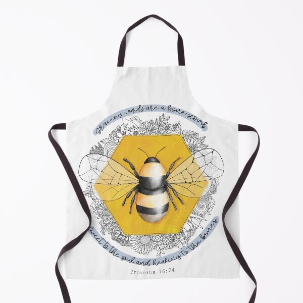 Item preview, Proverbs 16:24 illustration with Bee and doodles. designed and sold by Isabelle Verona.