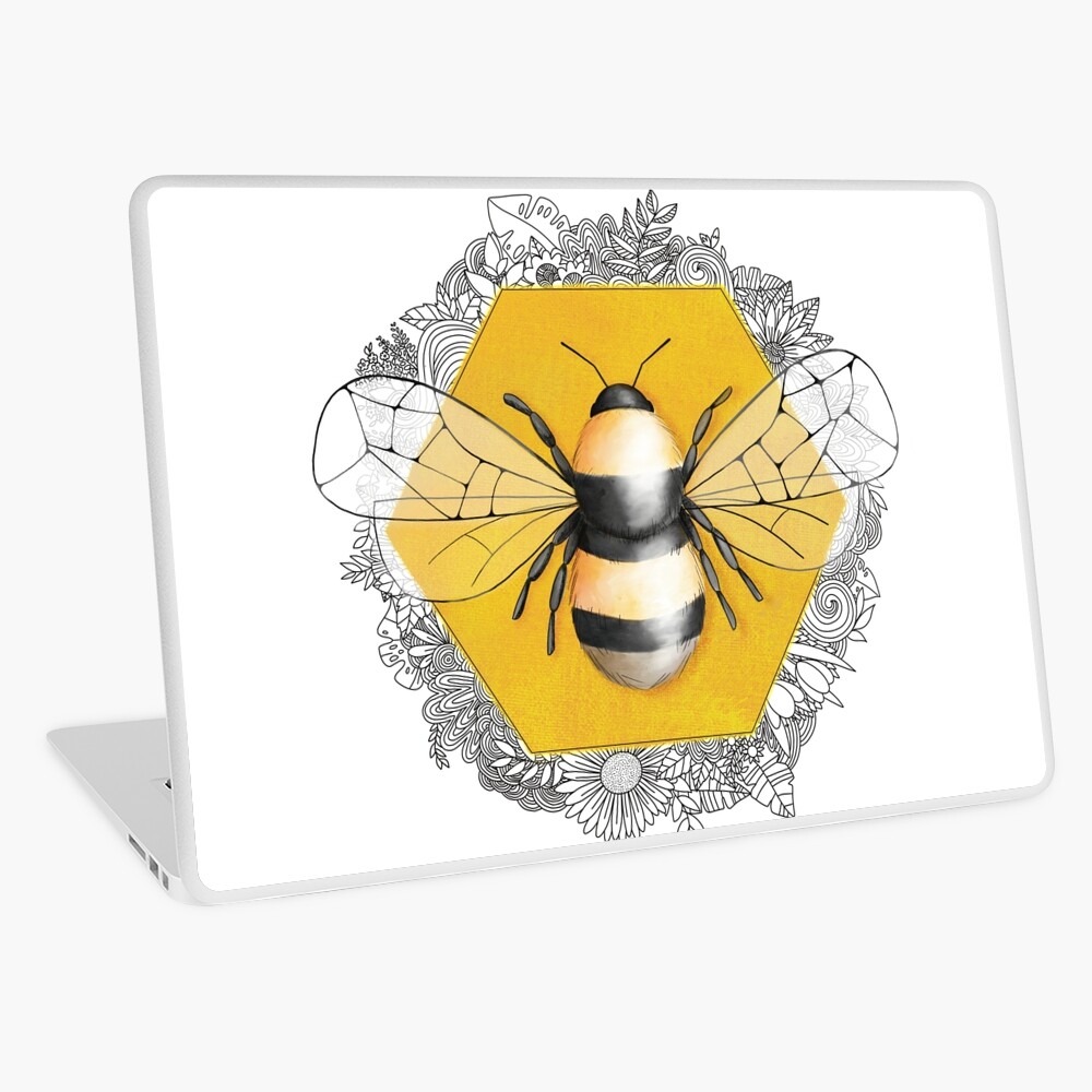 Cute Honey Heart And Bee In Watercolor  Poster for Sale by Oirabot