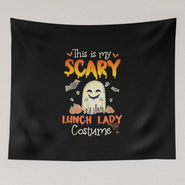 Item preview, Halloween lunch lady costume spooky ghost designed and sold by Odertwahlgren.