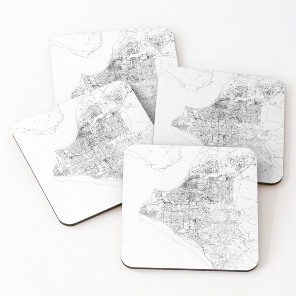 Item preview, Anchorage White Map designed and sold by multiplicitymap.