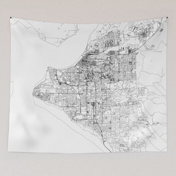 Item preview, Anchorage White Map designed and sold by multiplicitymap.