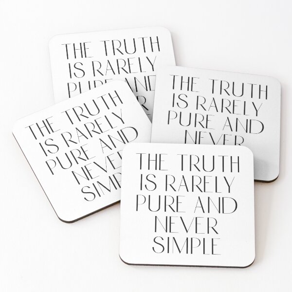 Item preview, The truth is rarely pure and never simple designed and sold by rissidesigns.