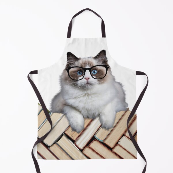 Item preview, Reading Nerdy Cat Portrait designed and sold by Coczzi.