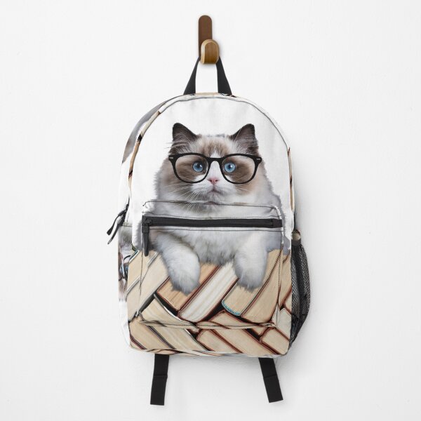 Item preview, Reading Nerdy Cat Portrait designed and sold by Coczzi.