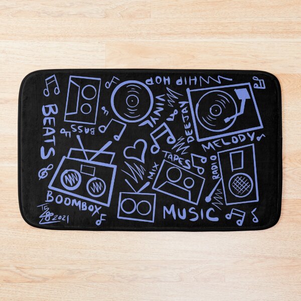 Item preview, Cosmic Iris Music Hand Drawn Graffiti Hip Hop Pattern designed and sold by that5280lady.
