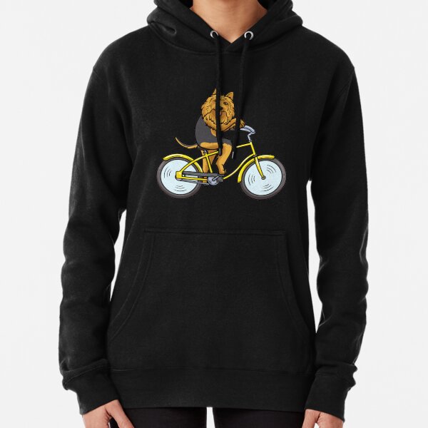 Australian Terrier Dog With Bike Pullover Hoodie