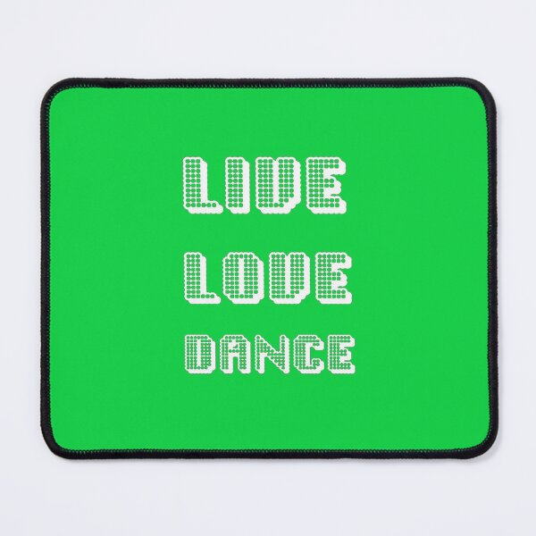 Item preview, Live Love Dance White Geometric Seventies Disco Text designed and sold by taiche.