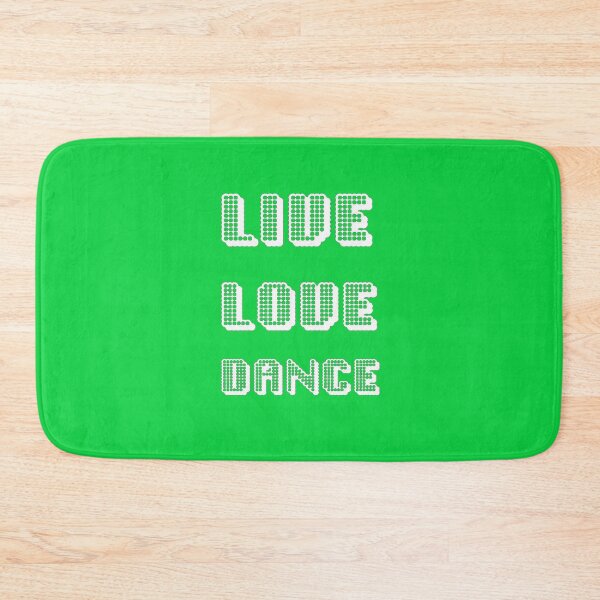 Item preview, Live Love Dance White Geometric Seventies Disco Text designed and sold by taiche.