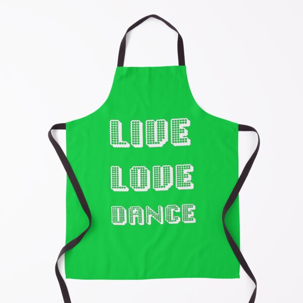 Item preview, Live Love Dance White Geometric Seventies Disco Text designed and sold by taiche.