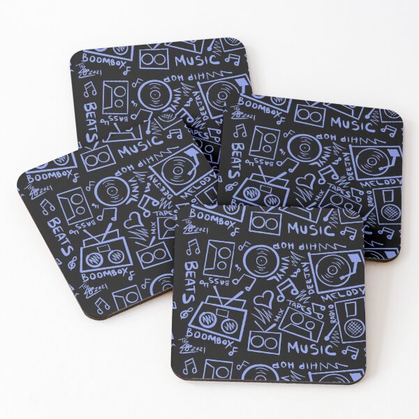 Item preview, Cosmic Iris Music Hand Drawn Graffiti Hip Hop Pattern designed and sold by that5280lady.