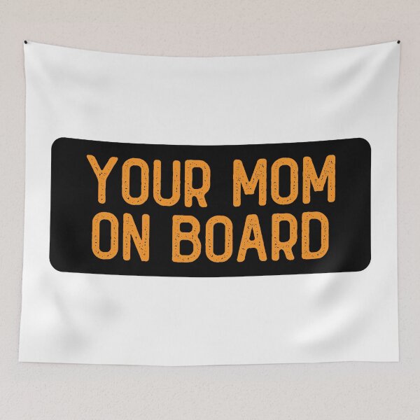 Item preview, Your Mom On Board Cool Helmet designed and sold by Sour Soul.