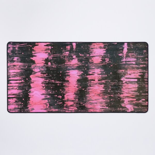 "Pink Highlights" by Margo Humphries Desk Mat