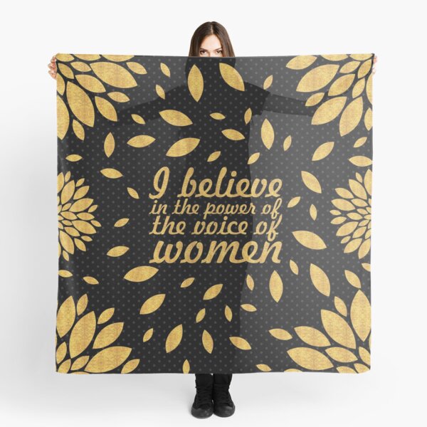 I believe in... “Malala” Inspirational Quote Scarf