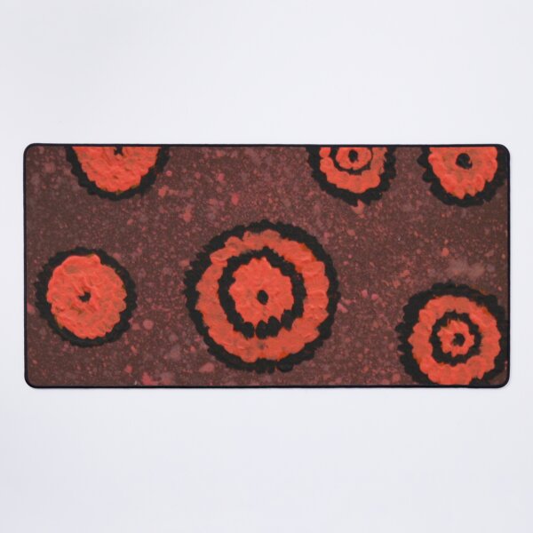 Orangeshed (triptych part c) Desk Mat