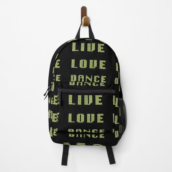 Item preview, Live Love Dance Black and Yellow Geometric Seventies Disco Text designed and sold by taiche.