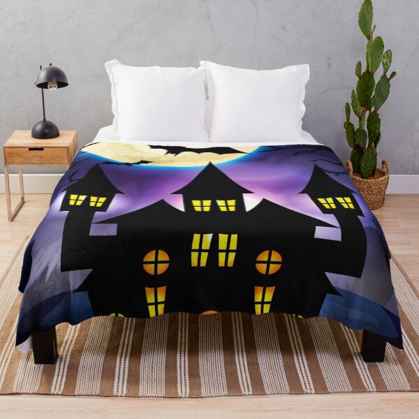 Item preview, Haunted castle in the dark night designed and sold by TheSkullArmy.