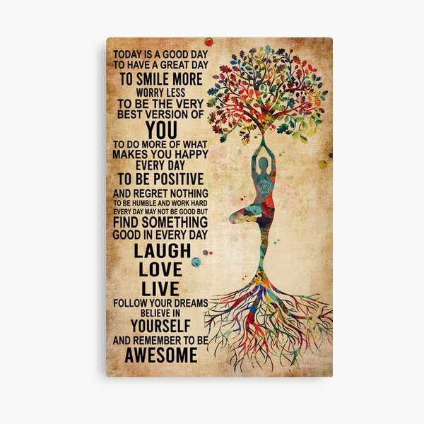 Item preview, Tree Yoga Find Something Good In Everyday Laugh Love Live designed and sold by Minientor.