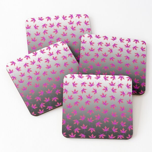 Item preview,  PATTERN FALLING - AUTUMN PINK COLORED MAPLE LEAF designed and sold by samArtline.