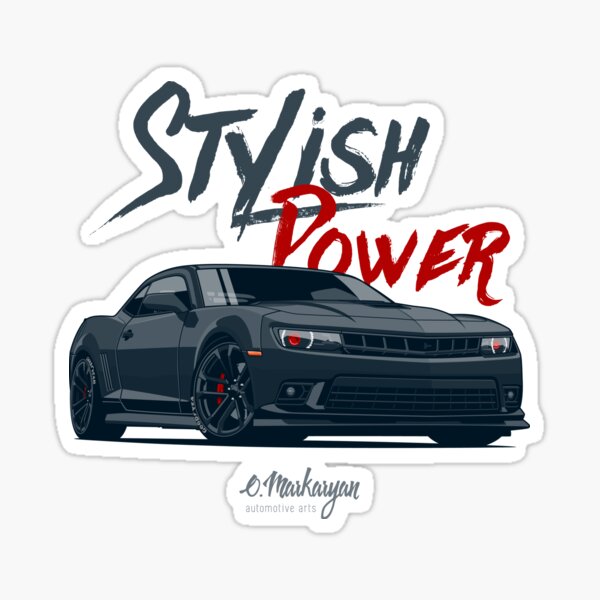 Stylish Power. Camaro SS Sticker