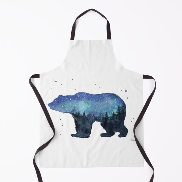 Artikelvorschau, Wald Bär Aquarell Silhouette entworfen und verkauft von Olga Shvartsur.