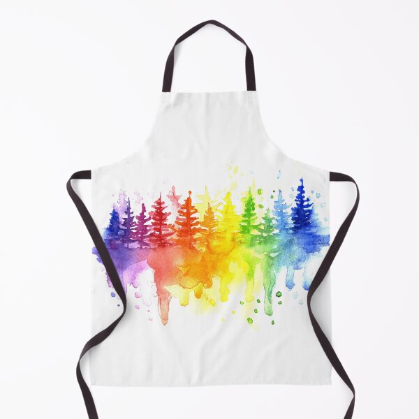 Item preview, Rainbow Forest Watercolor designed and sold by Olga Shvartsur.