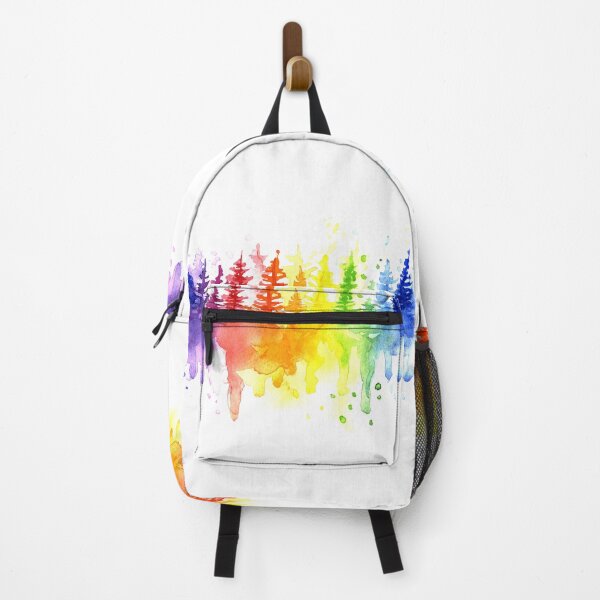 Item preview, Rainbow Forest Watercolor designed and sold by Olga Shvartsur.