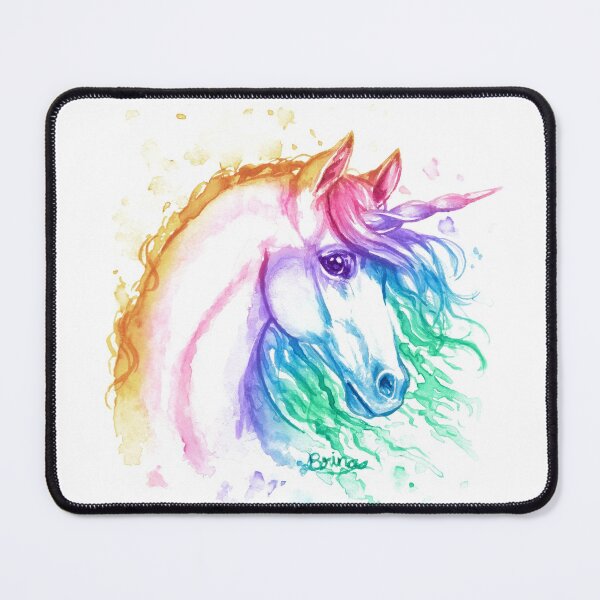 Item preview, Unicorn face in rainbow designed and sold by Brina Williamson.