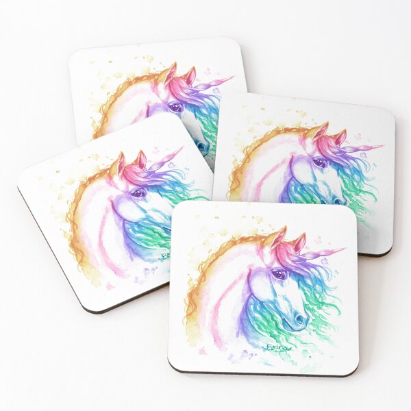 Item preview, Unicorn face in rainbow designed and sold by Brina Williamson.