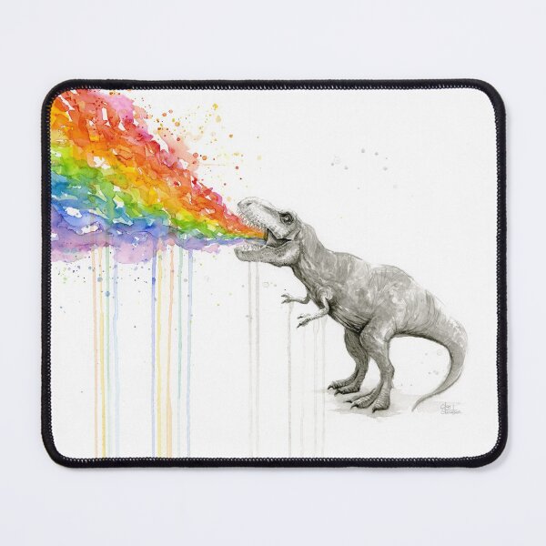 Item preview, T-Rex Rainbow Puke  designed and sold by Olga Shvartsur.