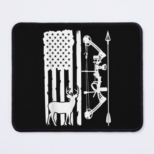 Item preview, Distressed Vintage American Flag Deer Bow Hunting Gift designed and sold by bessiey23.