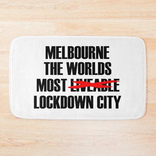 Item preview, MELBOURNE THE WORLDS MOST LOCKDOWN CITY designed and sold by DomGDesign.