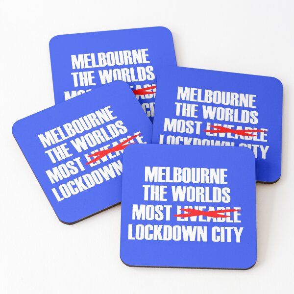 Item preview, MELBOURNE THE WORLDS MOST LOCKDOWN CITY designed and sold by DomGDesign.
