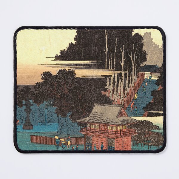 Item preview, Pilgrims at Fudo Shrine - Japanese Woodcut Prints designed and sold by mosgol.