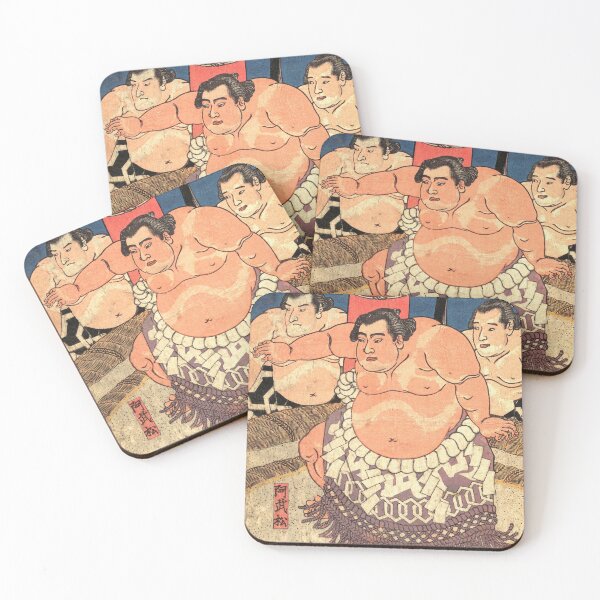 Item preview, Sumo - Japanese Woodcut Prints designed and sold by mosgol.